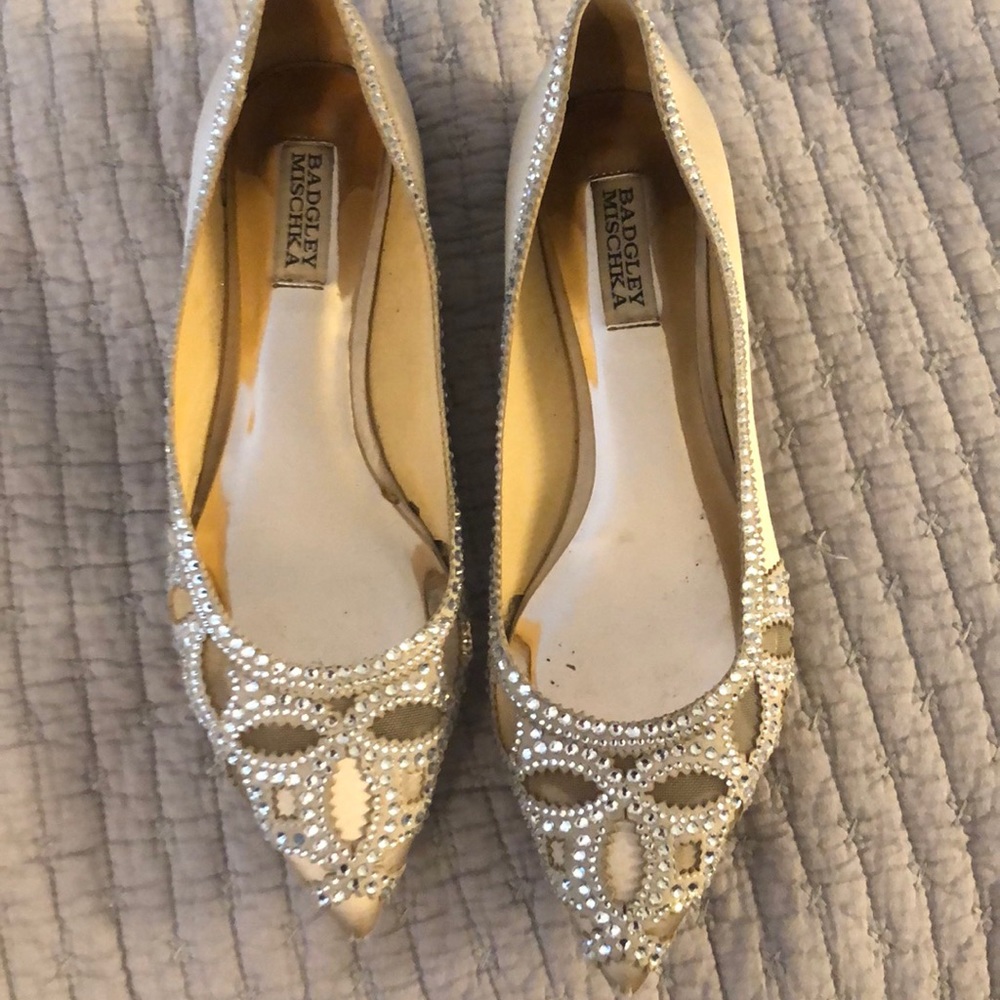 Badgley Mischka wedding flats